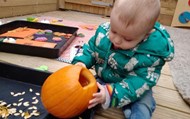 Pumpkin decorating