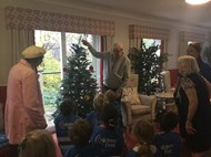 Tree Decorating at the Care Home