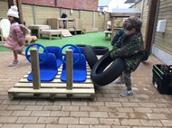 Large Scale Loose Part Transport Play