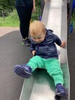 Playground and picnic in the forest