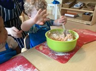 Making carrot cake