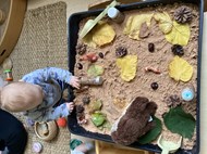 Autumnal Sand Tray.