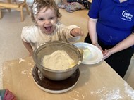 Making carrot cake for Tea