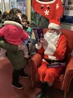 Meeting Santa at Queens Care Home