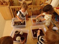 Tea making sensory play