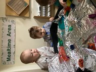 Sensory pom pom play