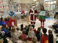 Santa and the elves visit