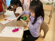 Spray Painting Flowers