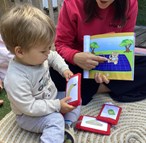 French in the garden with our specialist teacher Mandy