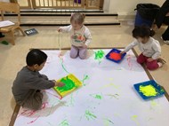 Large Scale Neon String Painting