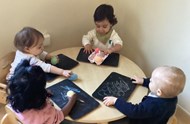 Mark making with chalk