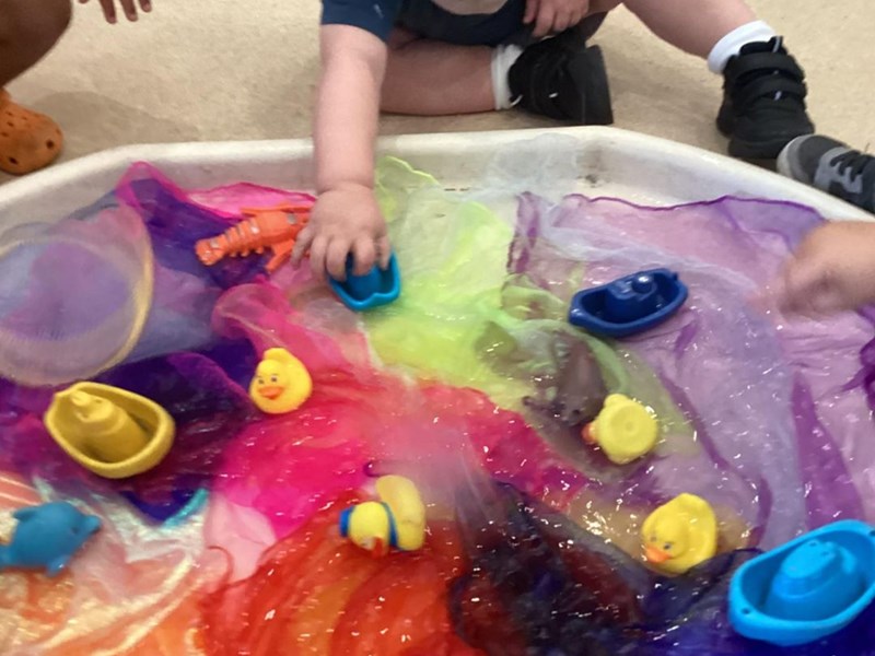 Sensory Rainbow Water