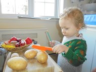 Cutting fruit