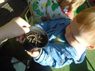 There's a worm at the bottom of our garden