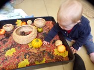 Sensory Autumn tray